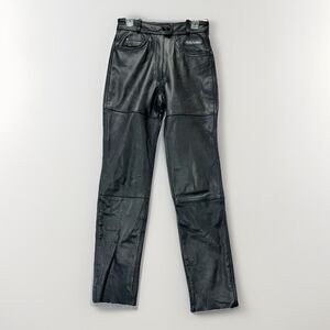 Vintage Harley Davidson Leather Pants Women's 10 29x31 Motorcycle Biker